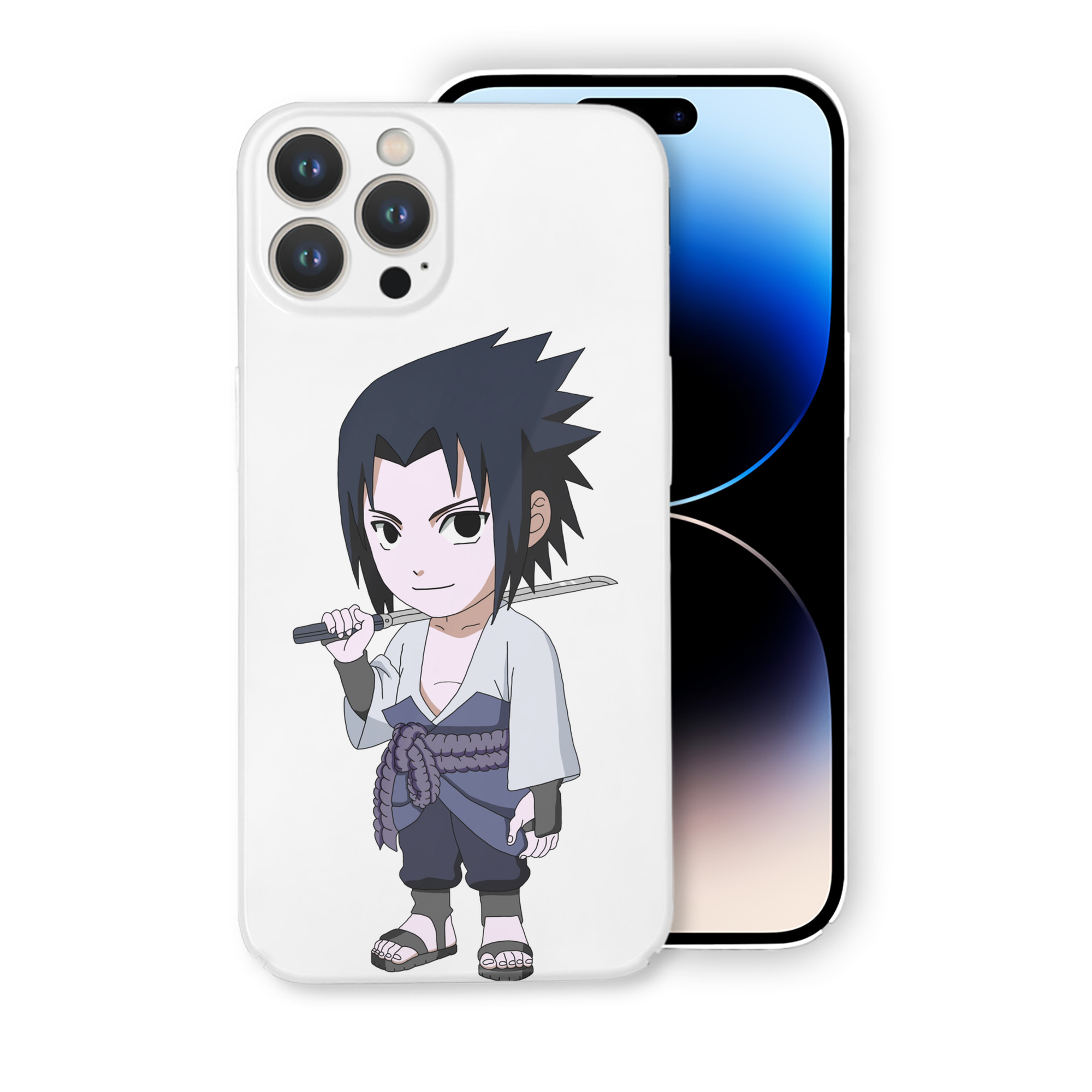 （画像用） NARUTO -ナルト- うちは サスケ Uchiha Sasuke 【iPhone 14シリーズ対応】ハードケース